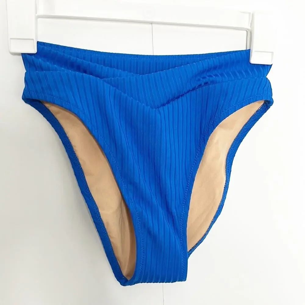 NWT J.Crew Wide-rib crossover cheeky bottom